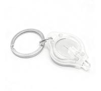 OMABETA Lampe de poche porte-clés Porte-clés lampe de poche Ultra Mini, porte-clés lumineux en forme de sport outillage Blanc