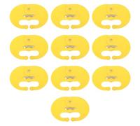 Omabeta Lot de 10 Anneaux de Nez pour Sevrage de Veau, Verrou à Ressort, Outil de Sevrage, épine Nasale élargie en PP pour Empêcher la Succion du Lait avec Un Design Sûr et Confortable