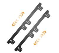 Omabeta Lot de 2 ou 4 Cache-espaces de Cuisinière en Acier Inoxydable, Compatibles Lave-vaisselle, pour Comptoir de Cuisine, Noir