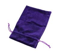 Omabeta Lot de 5 Sacs Cadeaux de Luxe en Velours avec Cordon de Serrage pour le Rangement de Bijoux, Ensemble de Pochettes en Velours Doux pour Cartes de Tarot, Dés, Pierres Runiq (Violet)