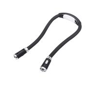 Omabeta Lumière de câlin Lampe LED pliable à suspendre au cou, mains libres, réglable, lecture nocturne (noir) linge lampe