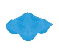 Omabeta Machine à Boules de Glace, Moule à Glace en Silicone avec 4 Grilles, Créez des Boules de Parfaites pour les Fêtes et les, Matériau de qualité Alimentaire, 12x12x5cm (Bleue)