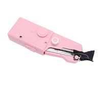 Omabeta Machine à Coudre électrique Portative, Conception Portable et Compacte, Couture Continue pour une Utilisation à la Maison et en Voyage, Fabriquée en Matériau ABS Durable (Rose)