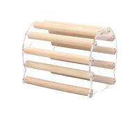 Omabeta Maison en Bois pour Hamster, Design Minimaliste, Nid de Couchage pour Petit Animal de Compagnie, en Acrylique et Pin, 1 unité (Petite Taille)