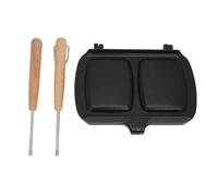 Omabeta Maker Pan, doublé de Cuisson à sans Bâton avec Poignée Détachable pour le Camping à Gaz