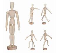 Omabeta Mannequin D'artiste en Bois, Modèle de Dessin de Corps Flexible pour Artistes Esquissant des Accessoires de Photographie, Décoration de Bureau, Mannequin en Bois articulé de 33
