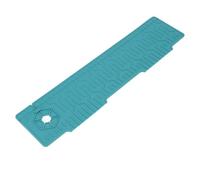Omabeta Mat de Robinet, Silicone Double Face Réglable Trouble Concave Convex Drainage Design Splash Guard Mat, Lavabo de Salle de Bain de Cuisine (Vert)