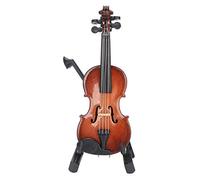 Omabeta Mini Modèle de Violon Décoratif, Instrument de Musique Miniature Fait à la Main, Décorations pour la Maison et le Bureau, Cadeau pour les Amateurs de Musique
