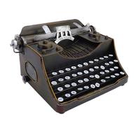 OMABETA modèle de machine à écrire vintage Modèle de machine à écrire rétro, ornement d'art en métal Antique, jeux eveil Noir