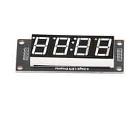 Omabeta Module D'Affichage Numérique LED 0,56 Pouces, Affichage segmenté à 4 Chiffres de Haute qualité pour Les Projets de Bricolage, Carte PCB Blanche, 1 unité