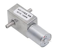 Omabeta Moteur à Engrenage à Vis sans Fin DC12V, Moteur électrique Durable à Double Arbre pour Ouvre-fenêtre et Petit Treuil, Aluminium et Laiton 4632 - 370 (150 tr/min)