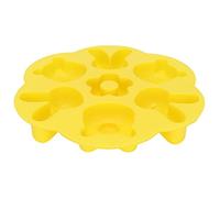 Omabeta Moule en Silicone de Dessin animé, Moule Flexible à Gâteau et à Chocolat de Haute qualité pour la Cuisine de Pâtisserie DIY, 19,9 X 11,8 X 3 Cm, Jaune, Polyvalent pour le Plaisir en Famille