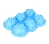 Omabeta Moule en Silicone pour Machine à Glaçons, pour Glaçons Réutilisables, Parfait pour les Boissons et les Cocktails, Conception à 6 Grilles, Passe au Lave-vaisselle 17x12x5cm (Bleue)