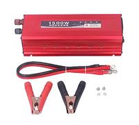 Omabeta Onduleur à Onde Sinusoïdale Pure 1500 W avec Affichage LED et Télécommande pour Camping-Car, Voiture, Camping, Utilisation en Extérieur (DC12V à AC220V)