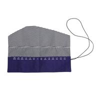 Omabeta Organisateur de Roulement de Crochet, étui Porte-Aiguilles à Tricoter Portable pour Usage Domestique, Matériau en Tissu Oxford (Violet)