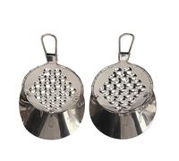 Omabeta Outil de Grattage de Gelée en Acier Inoxydable Efficace pour Couper les Frites, Grattoir de Gelée Manuel, 2 Pièces pour la Cuisine à Domicile