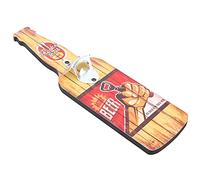 Omabeta Ouvre-bouteille Mural en Bois Vintage, Ouvre-bière Rustique pour Décoration de Bar à Domicile, 15.0x4.3 Pouces