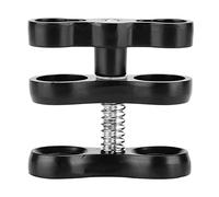 Omabeta Pince à Boule Papillon en Alliage D'aluminium, Support à Pince pour Mini Lampe de Plongée, Rotation à 360 Degrés, Réglage Horizontal à 80 Degrés, pour Caméra sous-Marine