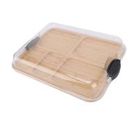 Omabeta Planche à Fromage en Bois avec Couvercle, Plateau à Charcuterie élégant pour les Pendaisons de Crémaillère, les Pique-niques, 11 X 14 Pouces, pour les Amateurs de Fromage