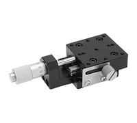 Omabeta Platine Linéaire Manuelle et Précise, Réglage Fin de Haute Précision pour Instruments Optiques, Alliage D'aluminium 40x40mm
