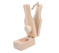 Omabeta Presse-bananes en Bois, Ustensile de Cuisine Réutilisable pour Préparer des Chips de Plantain Frites et du Pain à la Banane, avec un Design pliable.