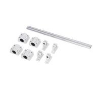 Omabeta Rail de Guidage de Mouvement Linéaire de Haute Précision, Glissière Linéaire pour Machines, Bloc Coulissant en Acier GCr15 de 100 à 3010mm, 4 Pièces (10-550)