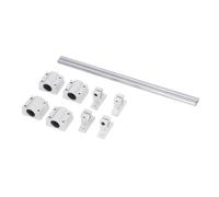 Omabeta Rail de Guidage de Mouvement Linéaire de Haute Précision, Glissière Linéaire pour Machines, Bloc Coulissant en Acier GCr15 de 100 à 3010mm, 4 Pièces (10 à 500)