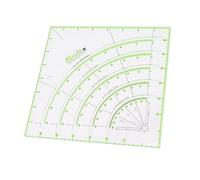 Omabeta Règle de Quilting en Acrylique de 8 Pouces, Multifonctionnelle, en Forme D'arcs Transparents, Règle de de Cercle pour, Couture, Artisanat, Outil D'assemblage D'appliques avec