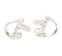 Omabeta Remplacement de Moule d'oreille en Gel de Silice Transparent Souple pour Une Utilisation Audio Confortable pour Les Deux Oreilles, 2 Unités (Moyen)