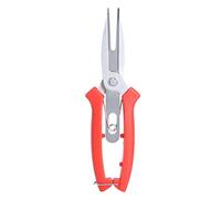 Omabeta Sécateur de Jardin en Acier Inoxydable, Sécateur de Plantes avec Poignée Ergonomique, Ciseaux Pointus Droits pour Branches D'arbres Fruitiers, Garniture de Fleurs, 19,5 Cm