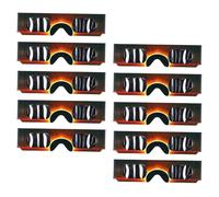 OMABETA Séclipse d'observation d'éclipse 10pcs Solar Observation Lunets des yeux Verres de vue pour enfants Adultes auto lunettes