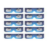 OMABETA Séclipse d'observation d'éclipse 10pcs Solar Observation Lunets des yeux Verres de vue pour enfants Adultes auto UN
