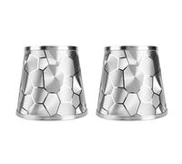 Omabeta Support D'ampoule E14, Abat-jour de Lampe de Table de Style Simple et Moderne pour Chambre à Coucher et Salon, 2 Pièces en Tissu PVC