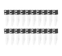 Omabeta Support de Lampe à Diode Lumineuse LED, 20 Pièces, Cathode Commune Durable à 2 Trous pour Composants électroniques, Matériau en Nylon (Vert à gauche, rouge à droite)