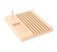 Omabeta Support de Règle de Quilting, Organisateur de Rangement en Bois Robuste pour Outils de Couture, Petite Taille en Hêtre 18x15x2CM