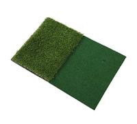 Omabeta Tapis de Putting de 40x60cm avec Motif Double Herbe | Herbe PP hautement élastique, portable, utilisation intérieure/extérieure, durable