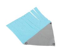 Omabeta Tente en Flanelle Douce pour Petits Animaux, pour Hamsters, Chinchillas, Lapins et Plus Encore - Conception Légère et Respirante, Angle Droit de 11,6 Pouces, Installation Facile (Gris Bleu)