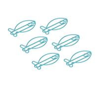Omabeta Trombones en Forme de Poisson, Trombones de Bureau en Forme de Métal pour la Classification des Fichiers, Organisation de Documents Portables avec un Design Amusant
