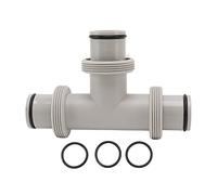 Omabeta Valve à Piston de Tuyau de Piscine Fendue, Remplacement de Valve à Piston de Tuyau en Forme de T 2 en 1 pour Système de Circulation de Filtre