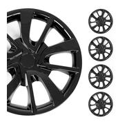 OMAC 15 Pouces Jeu Enjoliveurs de Roue pour BMW Serie 1 4 Piéces Noir