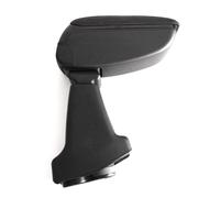 Accoudoir pour Fiat 500 500C 2007-2015 Vinyl Abs Noir Coulissant