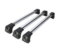 Barres De Toit Transversales pour Ford Tourneo Custom 2013-2023 Alu Gris 3 Pcs