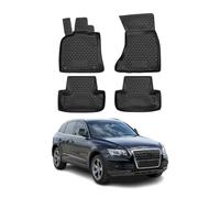 OMAC 3D Tapis de Sol Compatible avec Audi Q5 8RB 2008-2017 Caoutchouc TPE Noir 4Pcs