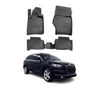 OMAC 3D Tapis de Sol Compatible avec Audi Q7 4LB 2006-2015 Caoutchouc TPE Noir 4X