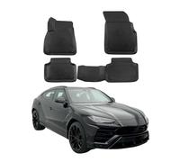 OMAC 3D Tapis de Sol Compatible avec Audi Q8 4MN 2018-2024 Caoutchouc TPE Noir 4Pcs