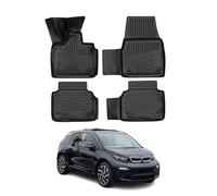 OMAC 3D Tapis de Sol Compatible avec BMW i3 2013-2023 en Caoutchouc Noir