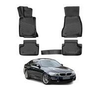 OMAC 3D Tapis de Sol Compatible avec BMW Série 5 G30 G31 Berline Break 2017-2024 Caoutchouc