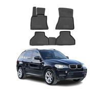 OMAC 3D Tapis de Sol Compatible avec BMW X5 E70 2007-2013 en Caoutchouc Noir