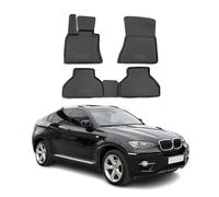 OMAC 3D Tapis de Sol Compatible avec BMW X6 E71 E72 2007-2014 Caoutchouc TPE Noir