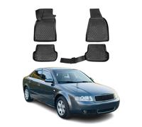 OMAC 3D Tapis de sol pour Audi A4 B6 B7 Berline Break 2000-2008 caoutchouc Noir